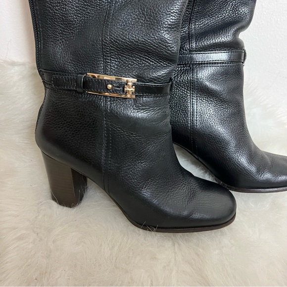 Tory Burch Jenna Heel Ankle Buckle Riding Boots - Picture 8 of 14